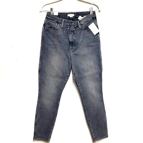 NWT Good American Good Curves Skinny Crossover Black Jeans Sz 6 - Picture 4 of 9